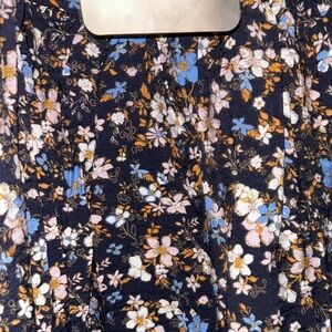 BNWT Lily Rose Floral Dress - Navy, Blue, and White